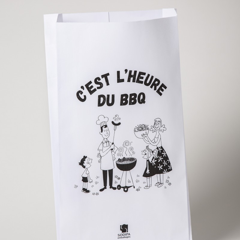 Sac kraft barbecue | papier emballage alimentaire