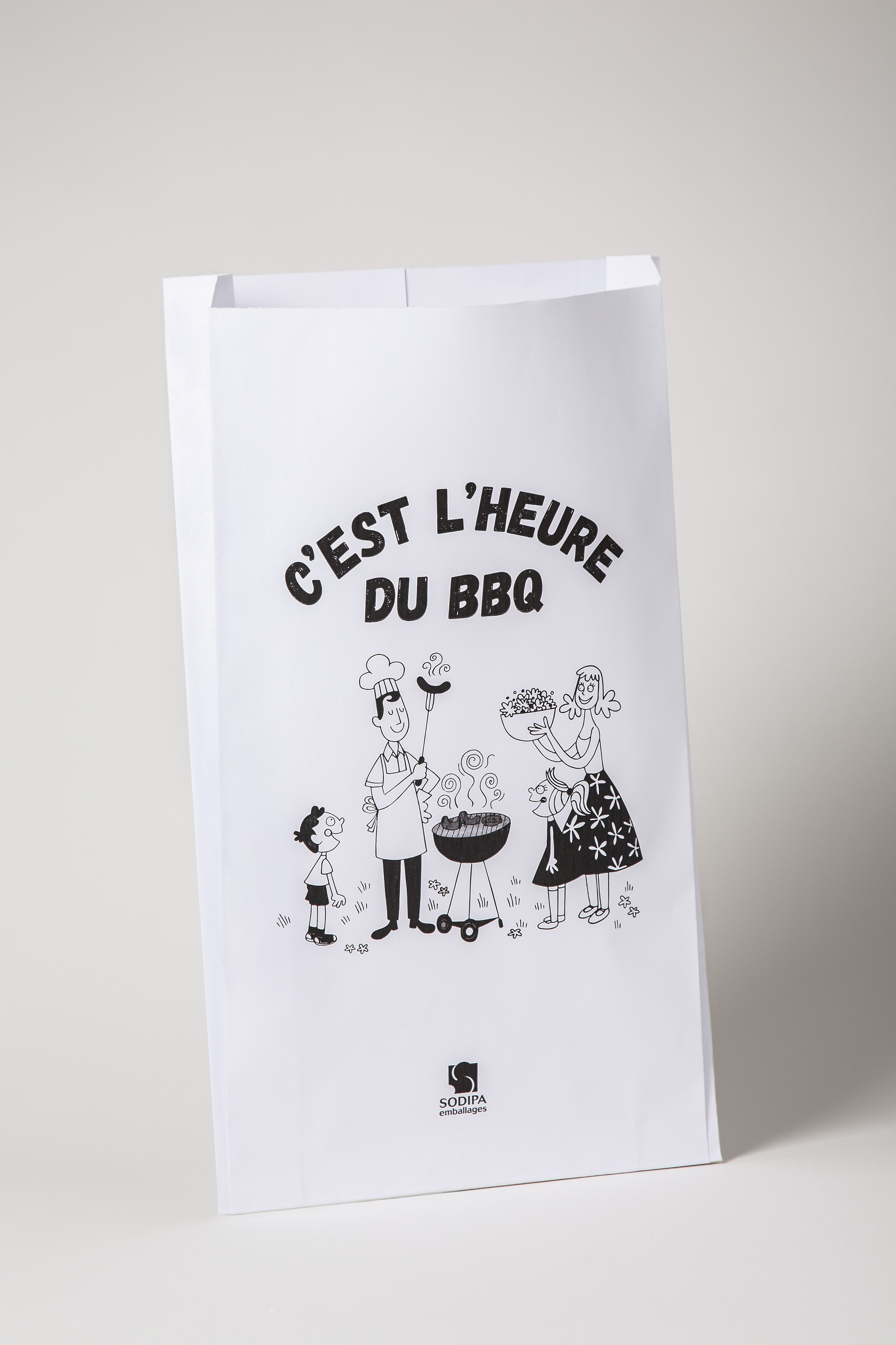 Sac kraft barbecue | papier emballage alimentaire